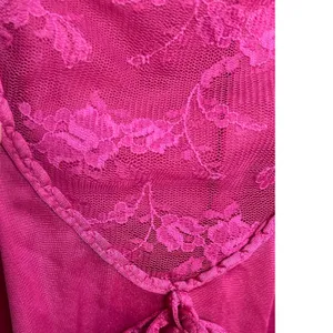 Vintage 70s/80s Rena Pink Lace Camisole Satin Slip Top Coquette Lingerie Small thumbnail 4