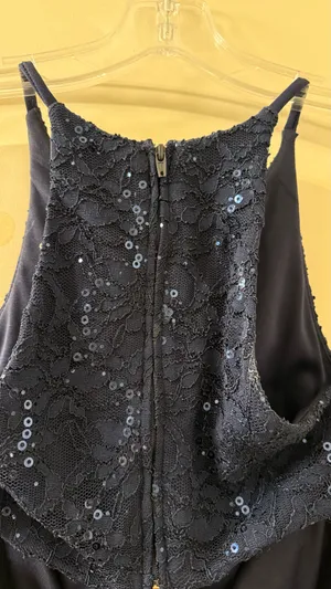 Windsor Formal Long Blue Sequin Navy Dress thumbnail 6