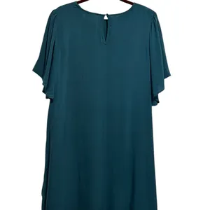 Entro Medium Bohemian Teal Floral Embroidered Dress thumbnail 2