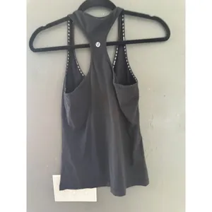 Lululemon‎ Womens Black Racerback Athletic Yoga Tank Top Slim Fit Scoop Neck thumbnail 3