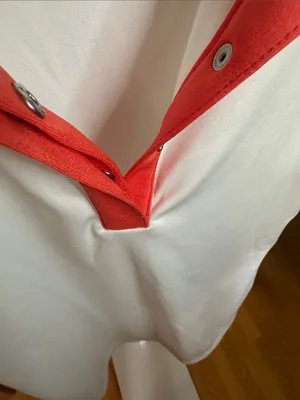 Izod White & Coral Sleeveless Golf shirt thumbnail 3