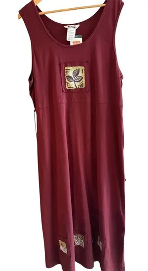 Nina piccaino XL leaf fall maxi dress thumbnail 1
