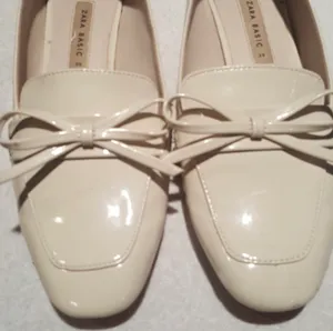 ZARA Loafers…Size: 38/8…Color: Cream/Beige thumbnail 2