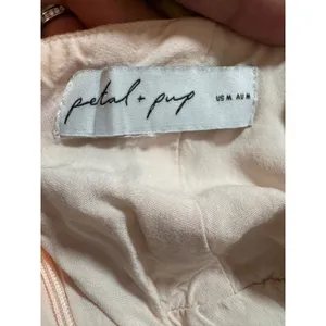 Petal + Pup Resort Summer Palm Tree Embroidered Linen Blend Dress Sz M thumbnail 6