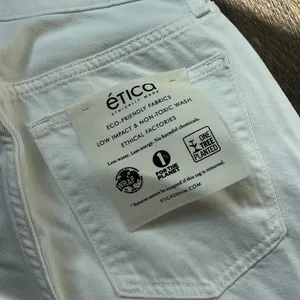 Etica Amis Mid Rise Boot Jeans Vintage White thumbnail 6