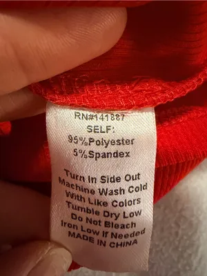 TCEC One-Shoulder Ruffle Camisole in Red thumbnail 4