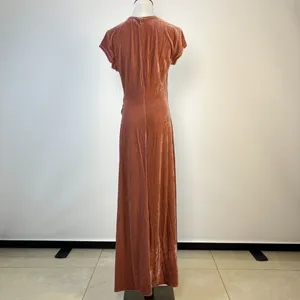 NWT Reformation Brecken Velvet Knit Midi Dress Dusty Pink Size M thumbnail 8