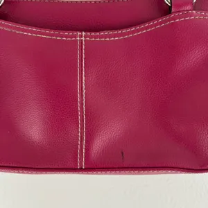 CRAZY HORSE Vintage 90s Y2K Hot Pink Faux Leather Barbiecore Shoulder Bag Purse thumbnail 10
