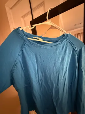 Blue long sleeve top Size L thumbnail 3