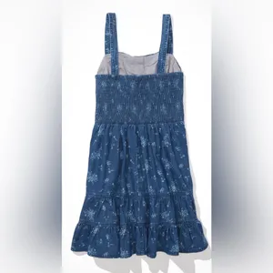 NWOT American Eagle Blue Denim Mini Dress thumbnail 3