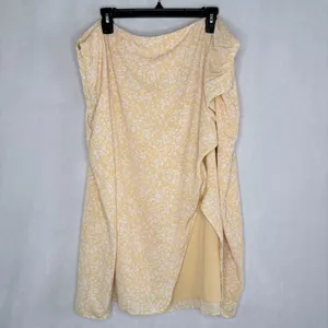 Abercrombie & Fitch Mid Rise Asymmetrical Hem Midi Skirt thumbnail 3