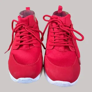 Just Be Women's Casual Fashion Sneakers White Soles Laces Red Size 7 thumbnail 5