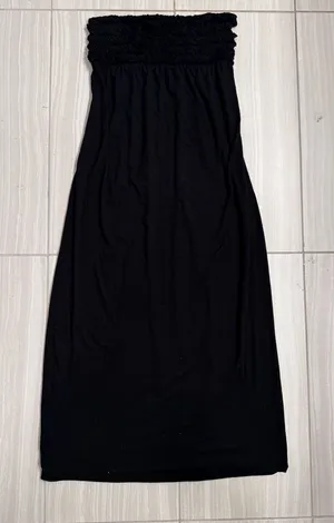 Xhilaration Strapless Ruffle Maxi Dress thumbnail 1
