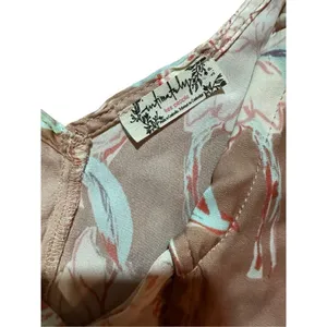 Free People Line Up Halter Cami Top‎ Womens Floral Crisscross Front Sz S thumbnail 5