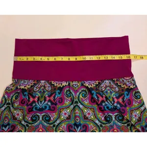 Title Nine Wmn's Size M Fold Over Waist Hiking Skirt 173403 Boho Gypsy Fairy thumbnail 2