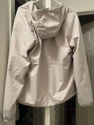 Women New Balance Beige Windbreaker Fleece Lined Jacket Fits Size M thumbnail 6