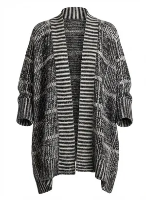 Alice + Olivia Wool Blend Nera Rib Knit Box Cardigan Size S thumbnail 2