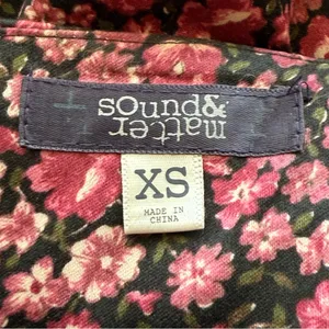 Sound & Matter Pacsun Floral Whimsigoth Mini Dress XS Strapless Fairy Grunge‎ thumbnail 9