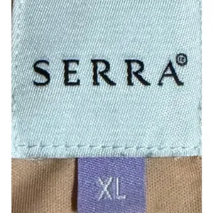 Serra Women's Pink Gold Rose V-Neck Faux Wrap Long Sleeve Lined Dress Size XL thumbnail 3