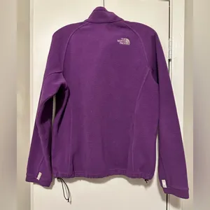 North Face purple full zip fleece jacket size L thumbnail 4