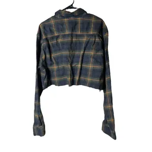 Carhartt Relaxed Fit Plaid‎ Cropped Long Sleeve Button Down Shirt Size XL thumbnail 7