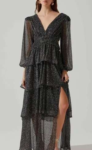 ASTR Black maxi dress thumbnail 5