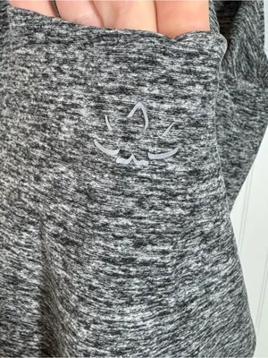 Beyond‎ Yoga Beyond the Bump Gray Heathered Maternity Racerback Tank Top Size L thumbnail 5
