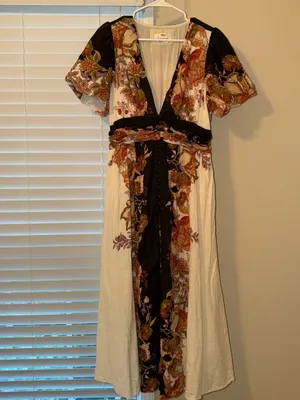 Katerina Button Front Dress Anthropologie thumbnail 2