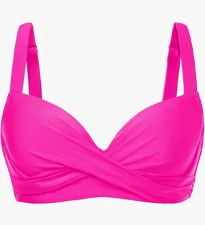 Daci Wide Adjustable Straps,Unremovable Cups for Fixed Lift,Full bikini top thumbnail 1
