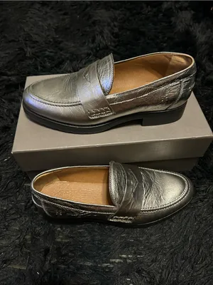 FRYE Melissa metallic leather loafers slip on shoes women’s 8 new thumbnail 8