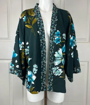 Loft mixed floral kimono wrap *no sash belt* thumbnail 4