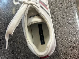 Tommy Hilfiger White Sneakers with Navy & Red Accent thumbnail 6