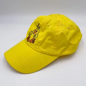 Vintage 90s Y2K Yellow Duck Baseball Cap Hat Embroidered One Size Fits All thumbnail 4