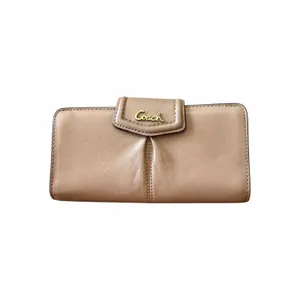Coach Ashley Slim Envelope Wallet Camel Tan Leather Organizer Wallet thumbnail 15