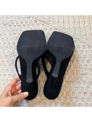 Jeffrey Campbell Romee Sandal in Black Suede thumbnail 6