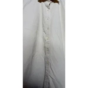 Lands End Women Medium Cream‎ Corduroy Button Down Shirt Long Sleeve Cotton thumbnail 4