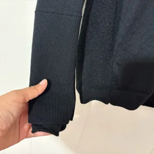 Lululemon Merino Wool Full Zip Jacket Black Thermal Ski Base Layer Women’s Small thumbnail 4