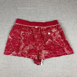 Anthropologie Daily Practice Hot Pants Womens Large Red Drawstring Relaxed thumbnail 6
