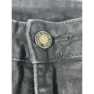 Women's Black Flare Leg Jeans Size 8 High-Rise Bell Bottom Stretch Denim 30" thumbnail 7