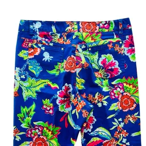 Island Republic Floral Blue Printed Stretch Jeans Size 14 NEW Bright Beach thumbnail 6