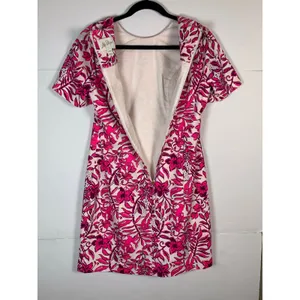 Lilly Pulitzer Mila Dress Size 6 Elderflower Blossom Lil Escape Plan Pink Floral thumbnail 13