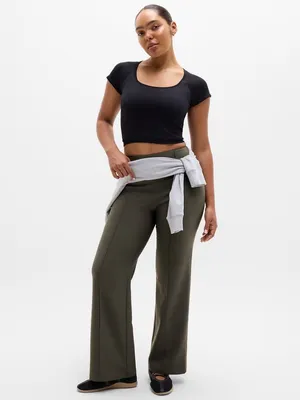 New Athleta 8 All Ways High Rise Bootcut Pant Mountain Olive Size 8 Regular thumbnail 4