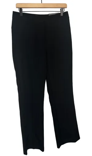 Adrianna Papell Womens‎ Mid-Rise Straight Leg Bi-Stretch Trouser Pants Black 6 thumbnail 1