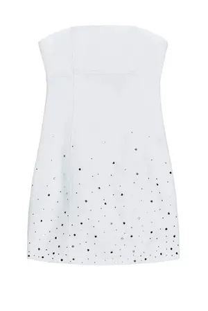 Zara Glitter Denim Dress XXL thumbnail 1
