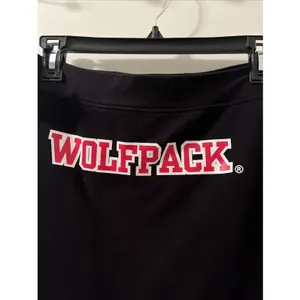 North Carolina NC State Wolfpack Black Cotton Spandex Mini Skirt Women's Large thumbnail 10