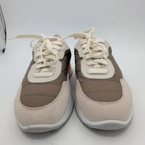 Dolce Vita x GREATS Evana Sneakers Womens 8 Taupe Suede Nylon Lace Up‎ Collab thumbnail 3