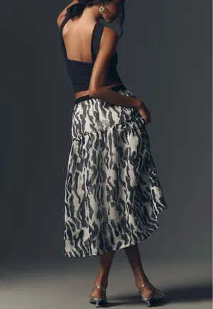 Anthropologie Maeve Full Midi Puffy Skirt, Size XL thumbnail 3