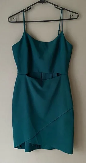 WAYF sz S green short cut out green mini‎ party dress thumbnail 1