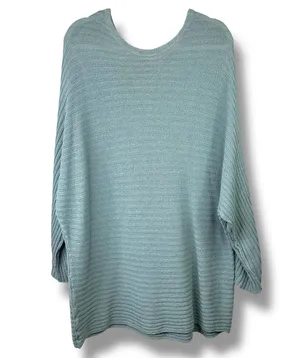 Free People Beach Swaying Palm Imogene Knit Oversized Lounge Sweater Medium thumbnail 3