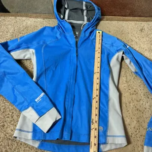 Mountain Hardwear Windstopper Softshell Hoodie Womens S Blue‎ Gorpcore Jacket thumbnail 2